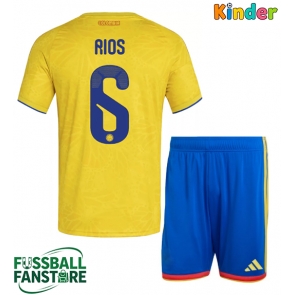 Kolumbien Richard Rios #6 Replik Heimtrikot Kinder WM 2026 Kurzarm (+ Kurze Hosen)